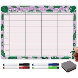 Magnetic Weekly Planner and Organiser - Landscape - Jungle Theme