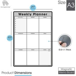 Magnetic Weekly Planner and Organiser - Portrait