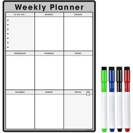 Magnetic Weekly Planner and Organiser - Portrait