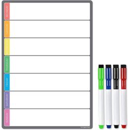 Magnetic Weekly Planner and Organiser - Portrait &amp; Slim