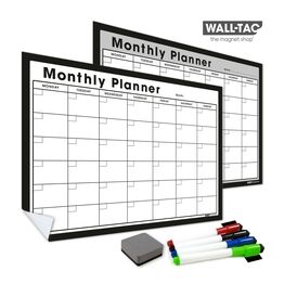 WallTAC Re-Adhesive Wall Planner and Dry Erase Monthly Organiser Calendar