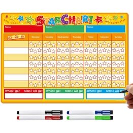Magnetic Weekly Reward & Star Chart For Children - A3