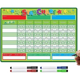Magnetic Weekly Reward & Star Chart For Children - A3