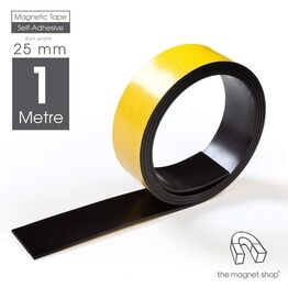 Premium Self-Adhesive Multi-Purpose Magnetic Tape Roll - 25mm