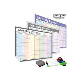 WallTAC Re-Adhesive Wall Planner and Monthly Organiser Calendar in Pastel Colours