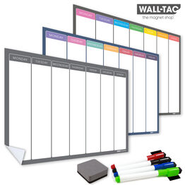 WallTAC Re-Adhesive Dry Erase Weekly Wall Planner