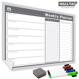 WallTAC Re-Adhesive Dry Erase Weekly Wall Planner Organiser