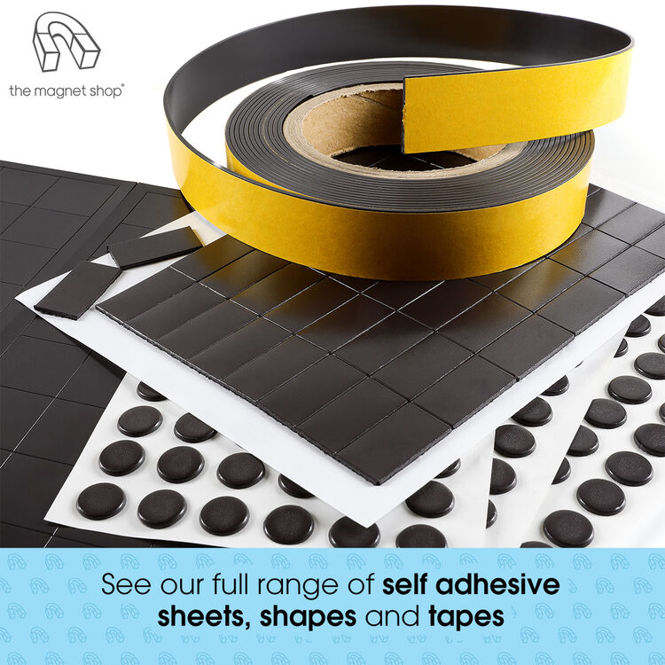 Sticky Magnet Strips on Rolls 1.5mm thick Flexible Magnetic Tape Self Adhesive 