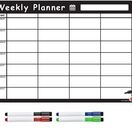 Black & White Magnetic Weekly Whiteboard Planner (Landscape) additional 17