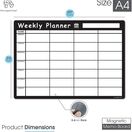 Black & White Magnetic Weekly Whiteboard Planner (Landscape) additional 26