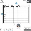 A3 Large Family Magnetic Weekly Planner and Organiser - Landscape additional 2