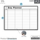 Magnetic Daily Planner and Organiser - Landscape - Black & White additional 2