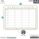 Magnetic Weekly Planner and Organiser - Landscape - Classic additional 44