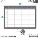 Magnetic Weekly Planner and Organiser - Landscape - Classic additional 52