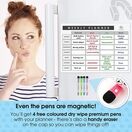 Magnetic Weekly Planner & Organiser Landscape Whiteboard With Pens additional 34
