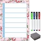 Magnetic Weekly Planner and Organiser - Portrait - FLORAL PINK additional 5
