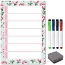 Magnetic Weekly Planner and Organiser - Portrait - FLORAL MINT additional 4