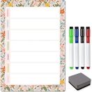 Magnetic Weekly Planner and Organiser - Portrait - FLORAL PEACH additional 1