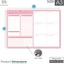 A3 Magnetic Weekly Planner and Organiser - Advantage Range 3 additional 5