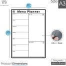 Magnetic Weekly Meal Planner & Menu Whiteboard With Pens additional 20