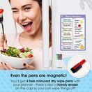 Magnetic Weekly Meal Planner & Menu Whiteboard With Pens additional 86
