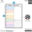 Magnetic Weekly Meal Planner & Menu Whiteboard With Pens additional 2