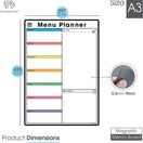 Magnetic Weekly Meal Planner & Menu Whiteboard With Pens additional 45
