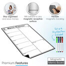 Magnetic Weekly Meal Planner & Menu Whiteboard With Pens additional 21