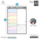 Magnetic Weekly Meal Planner & Menu Whiteboard With Pens additional 54
