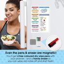 Magnetic Multi-Coloured Weekly Meal Planner, Whiteboard Shopping List & Notes additional 8