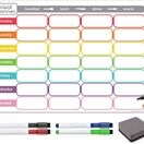 Magnetic Weekly Meal Planner and Menu - MULTI-COLOURED - LANDSCAPE additional 1
