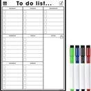 Magnetic Weekly To Do List and Planner BLACK & WHITE additional 8