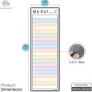 Magnetic My List for Shopping, Tasks and Priorities - Slim A3 additional 18