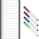 Magnetic My List for Shopping, Tasks and Priorities - Slim A3 additional 10
