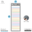 Magnetic My List for Shopping, Tasks and Priorities - Slim A3 additional 2