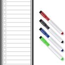 Magnetic My List for Shopping, Tasks and Priorities - Slim A3 additional 4