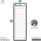 Magnetic My List for Shopping, Tasks and Priorities - Slim A3 additional 5