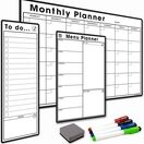 3 Pack - A3 Monthly Calendar, A4 Menu Planner, Slim A3 To Do List - BUNDLE TWO additional 1