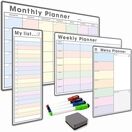 4 Pack - A3 Monthly Calendar, A4 Weekly Planner, A4 Menu Planner, Slim A3 My List - BUNDLE ONE additional 5