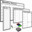 4 Pack - A3 Monthly Calendar, A4 Weekly Planner, A4 Menu Planner, Slim A3 My List - BUNDLE ONE additional 1