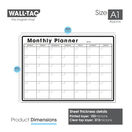 WallTAC Re-Adhesive Dry Erase Monthly Wall Planner Calendar Organiser additional 18