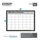 WallTAC Re-Adhesive Dry Erase Monthly Wall Planner Calendar Organiser additional 17