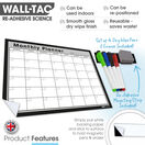 WallTAC Re-Adhesive Dry Erase Monthly Wall Planner Calendar Organiser additional 14