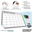 WallTAC Re-Adhesive Dry Erase Monthly Wall Planner Calendar Organiser additional 3