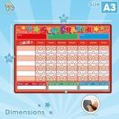 Magnetic Weekly Reward & Star Chart For Children - A3 additional 9