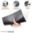 Self-Adhesive 0.85mm Strong Magnetic Crafting Sheets additional 24