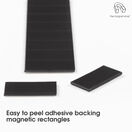 Self-Adhesive Magnetic Rectangle (12.5mm x 25mm) additional 3