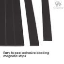 Self Adhesive Magnetic Tear Apart Rectangle Strips - 167mm x 12.5mm additional 3