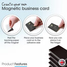 Self-Adhesive Business Card Magnets (US Size: 89mm x 51mm) Packs of 10 and 100 additional 4