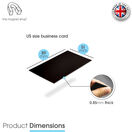 Self-Adhesive Business Card Magnets (US Size: 89mm x 51mm) Packs of 10 and 100 additional 3